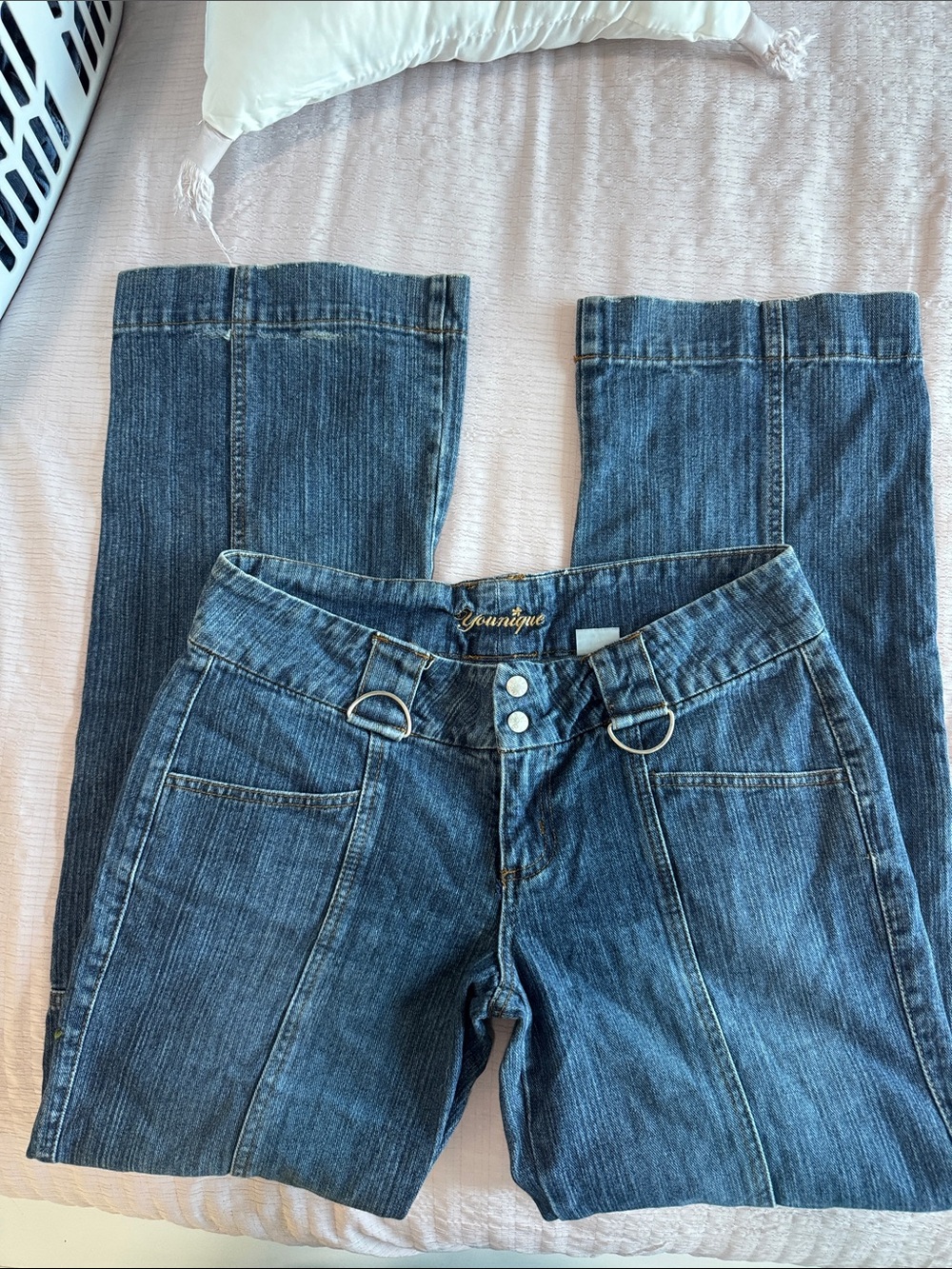 Younique Embroidered Flare Jeans - Picture 3 of 7